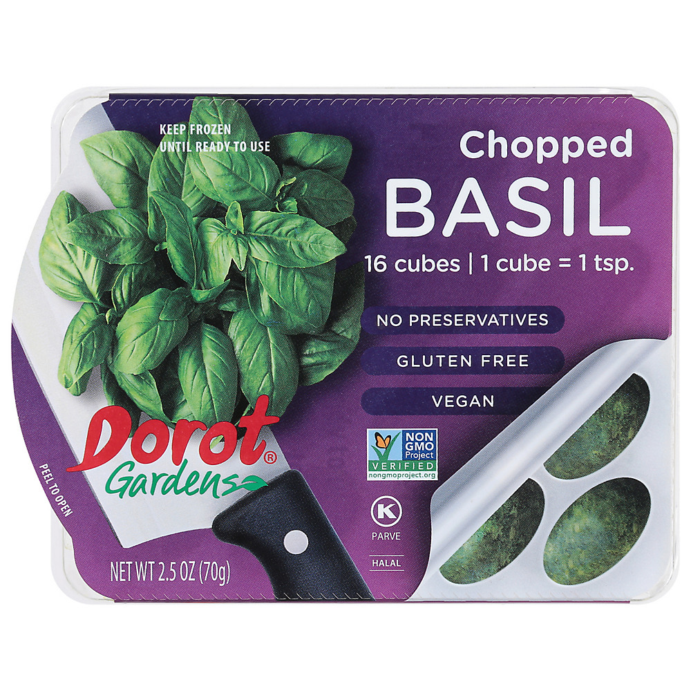 Calories in Dorot Chopped Basil, 2.5 oz