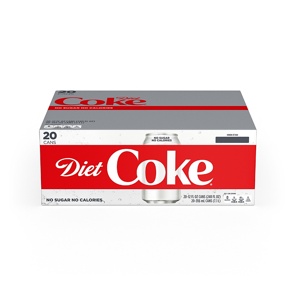Calories in Coca-Cola Diet Coke 12 oz Cans, 20 pk