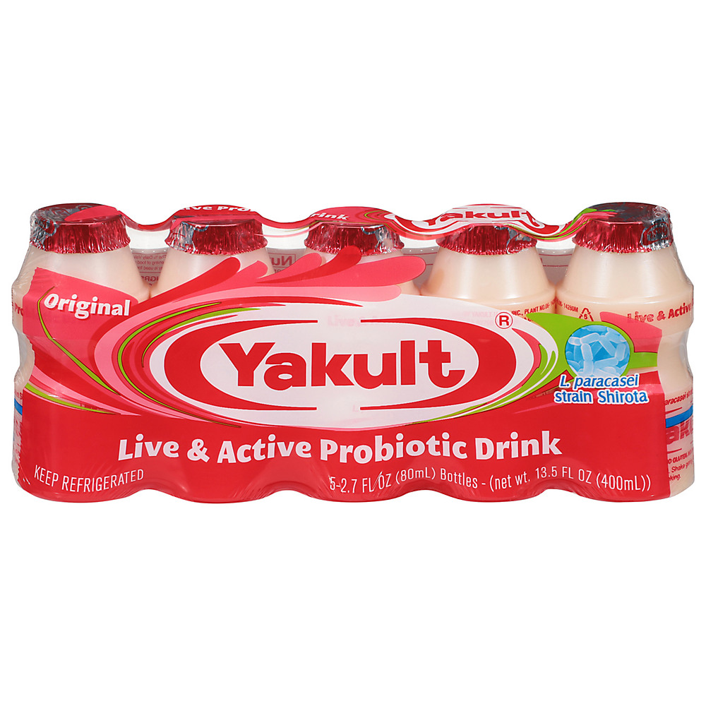 Calories in Yakult Non-Fat Cultured Probiotic Drink 2.7 oz Bottles, 5 ct