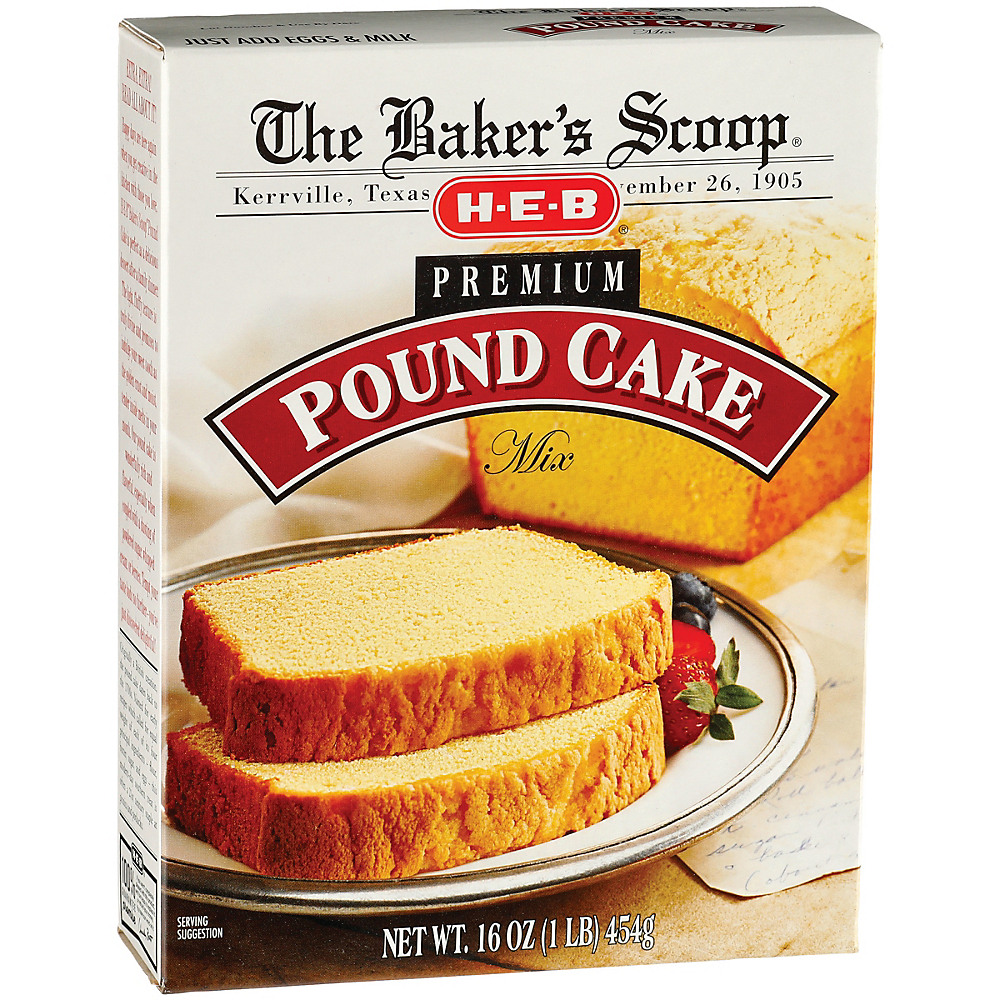 Calories in H-E-B Baker's Scoop Premium Pound Cake Mix, 16 oz