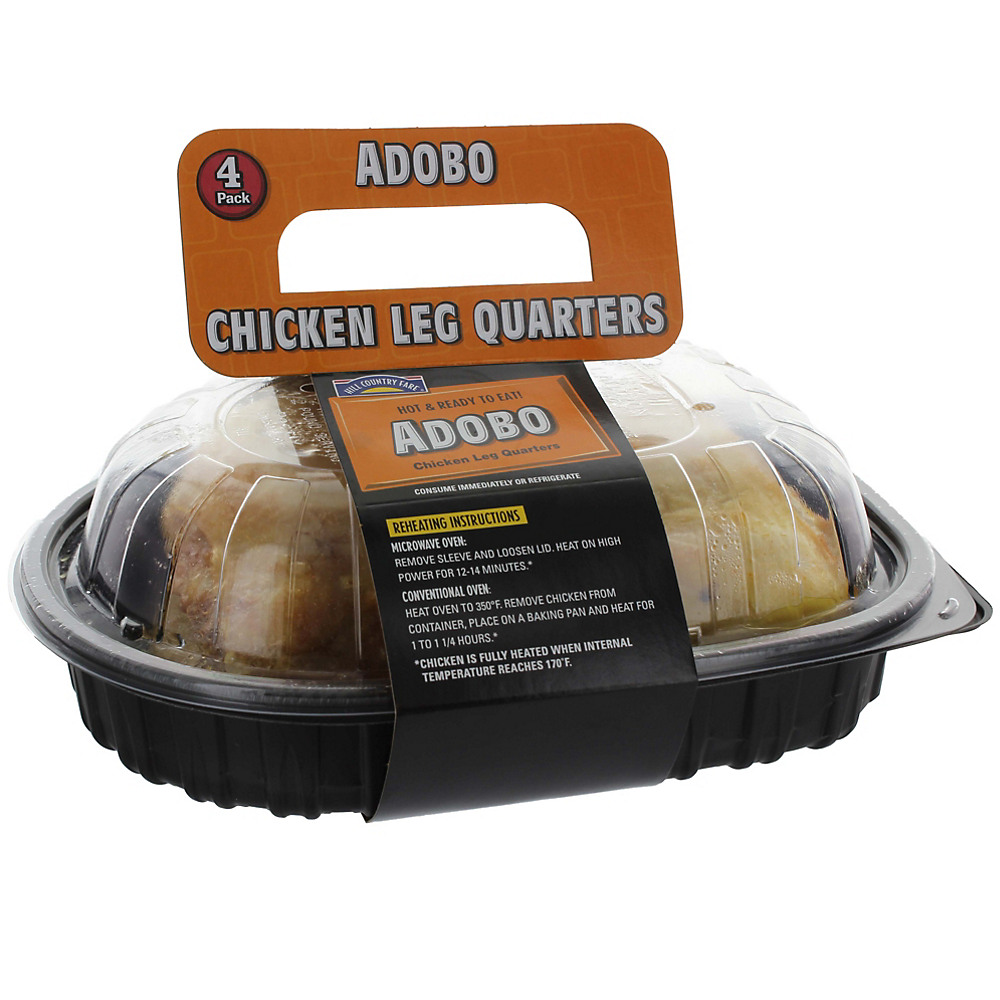Calories in Hill Country Fare Adobo Chicken Leg Quarter, 4 ct