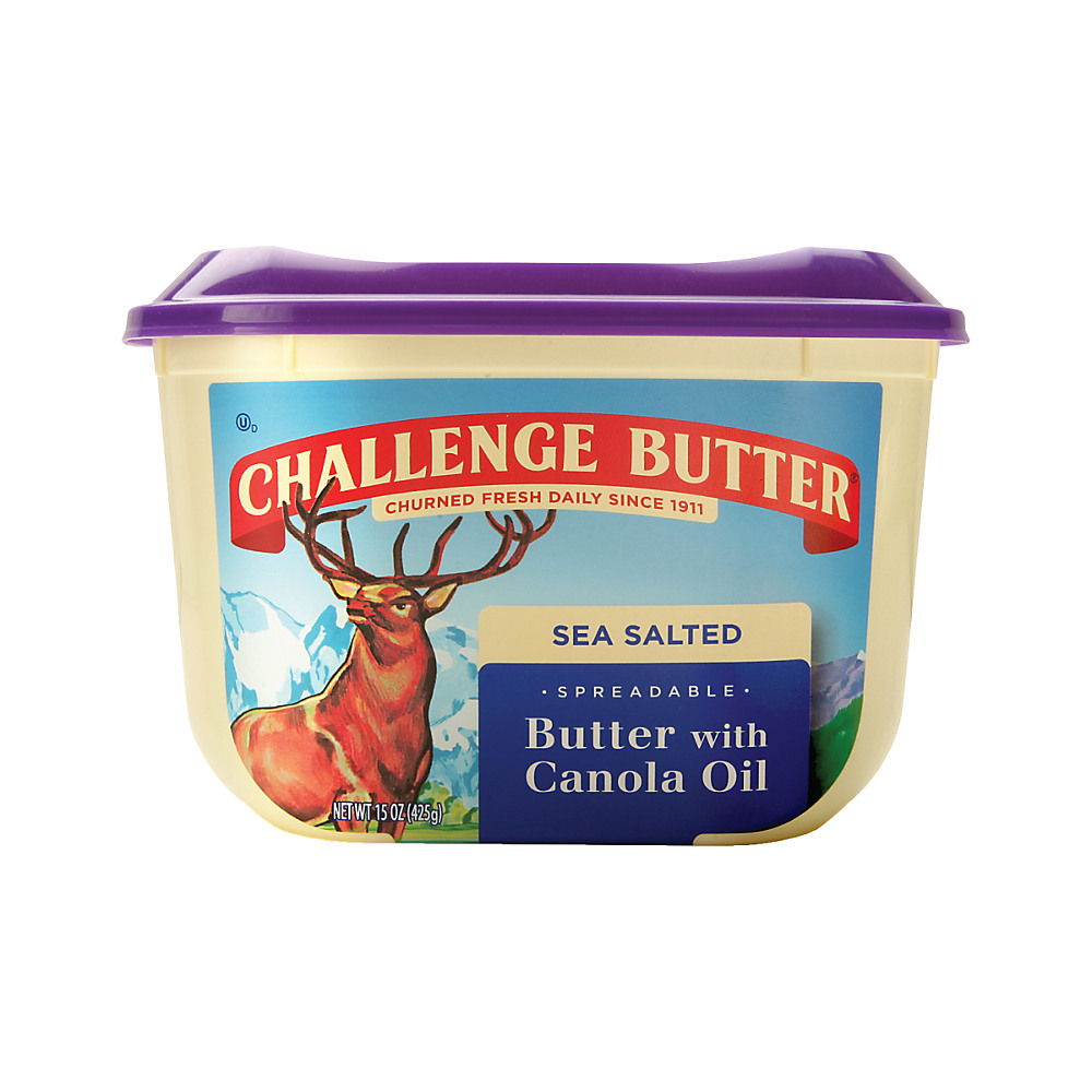 Calories in Challenge Spreadable Butter with Canola Oil, 15 oz