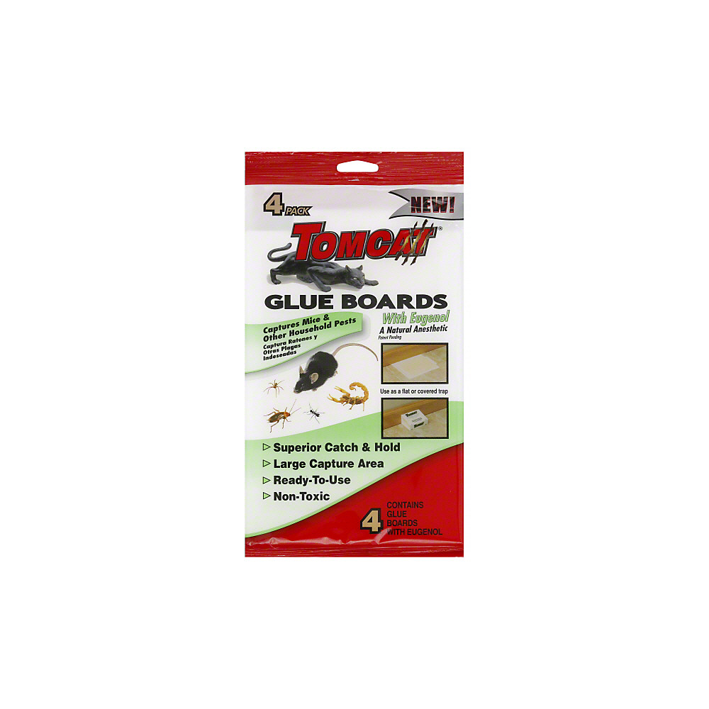 Tomcat Mouse Glue Trap W/Eugenol - 8 Pack 