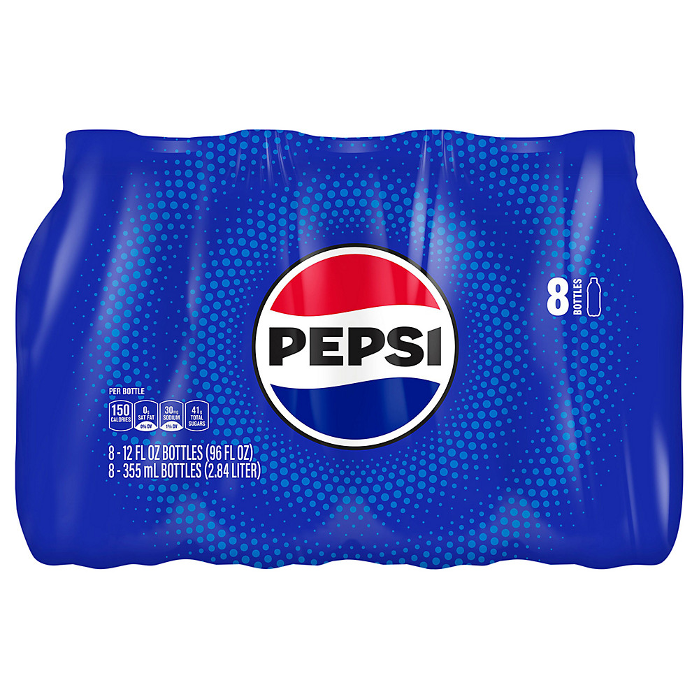 Calories in Pepsi Cola 12 oz Bottles, 8 pk