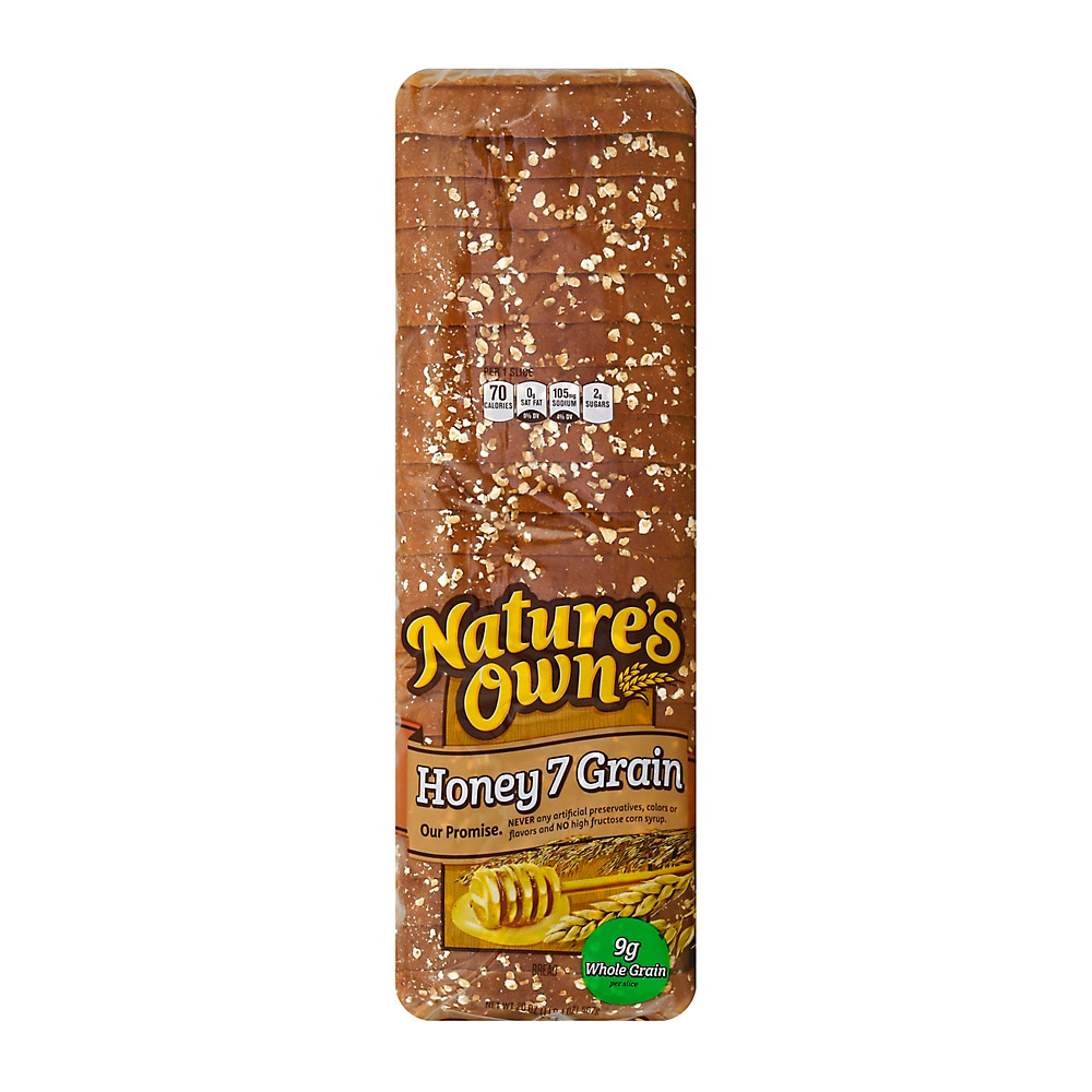Calories in Nature's Own Honey 7 Grain Bread, 20 oz