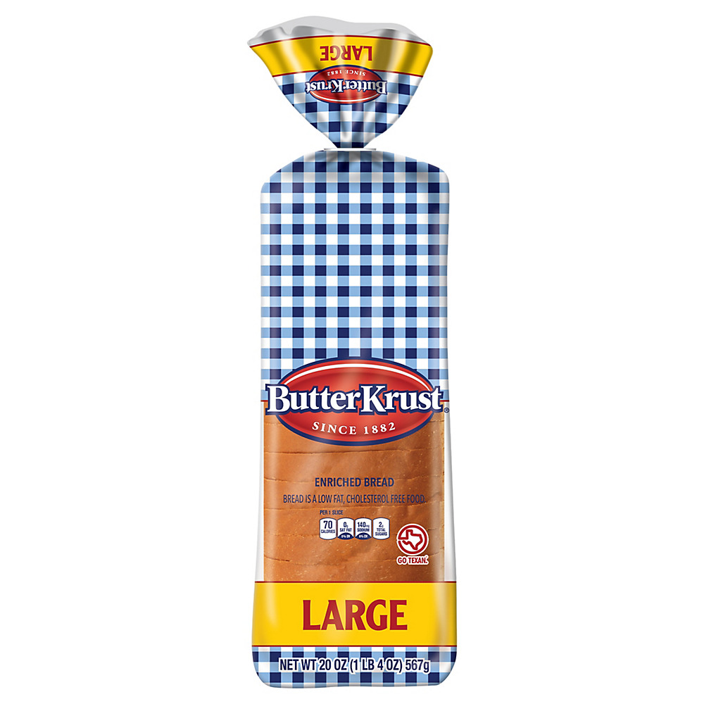 Calories in ButterKrust Family Style Large Bread, 20 oz