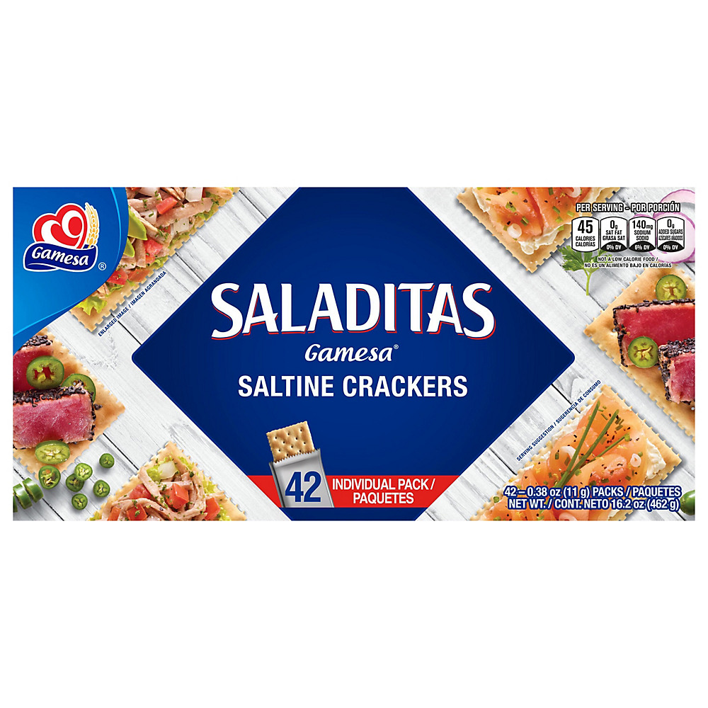Calories in Gamesa Saladitas Saltine Crackers, 18.6 oz