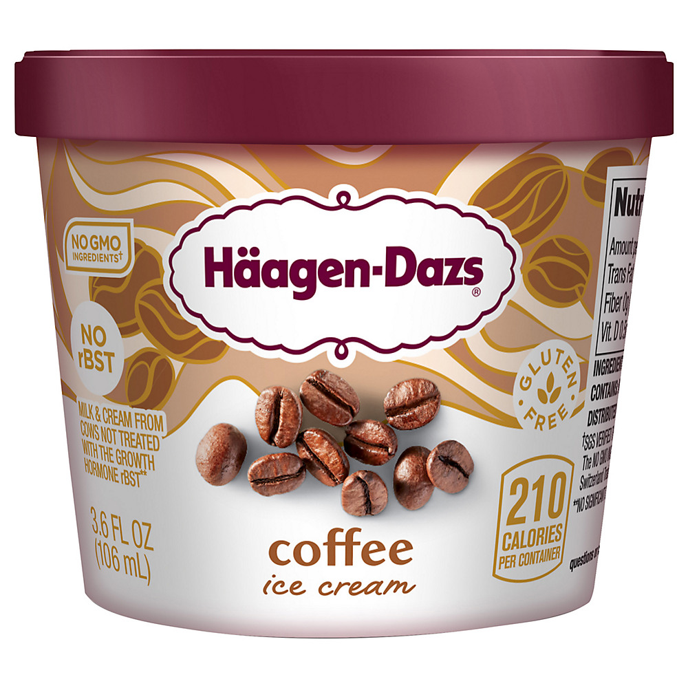 Calories in Haagen-Dazs Coffee Ice Cream, 3.6 oz