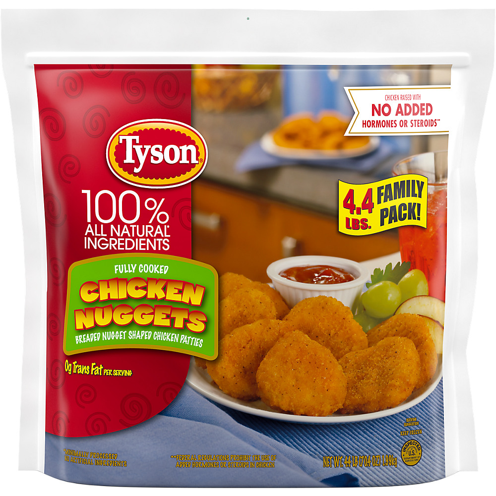 Calories in Tyson Fully Cooked Chicken Nuggets, 70.4 oz