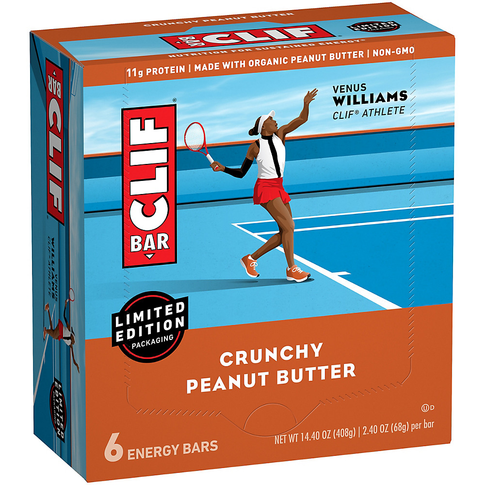 Calories in Clif Bar Crunchy Peanut Butter Energy Bars, 6 ct