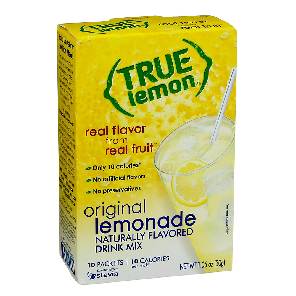 Calories in True Lemon Original Lemonade Drink Mix, 10 ct