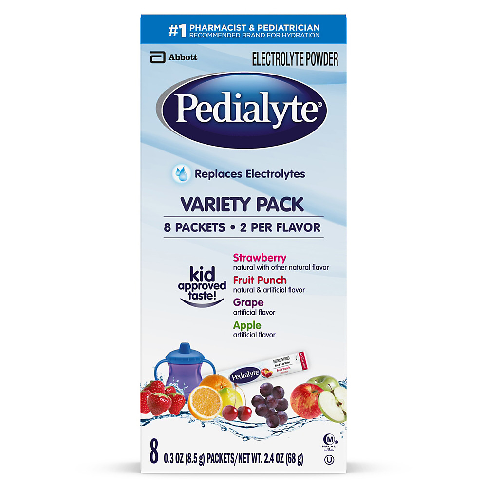 Calories in Pedialyte Electrolyte Powder Variety, 0.3 oz