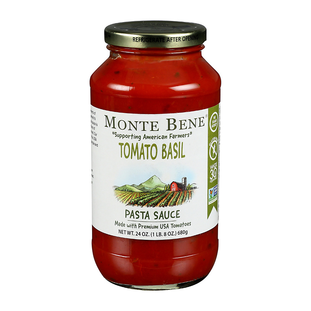 Calories in Monte Bene Tomato Basil Pasta Sauce, 24 oz