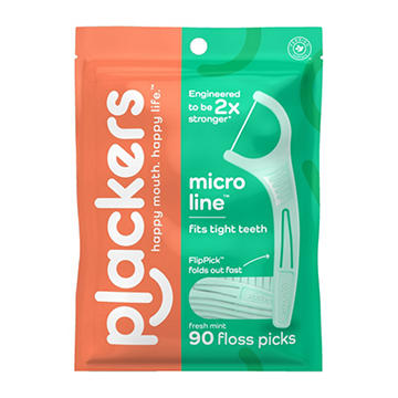 Plackers Micro Mint Flossers, 90 ct