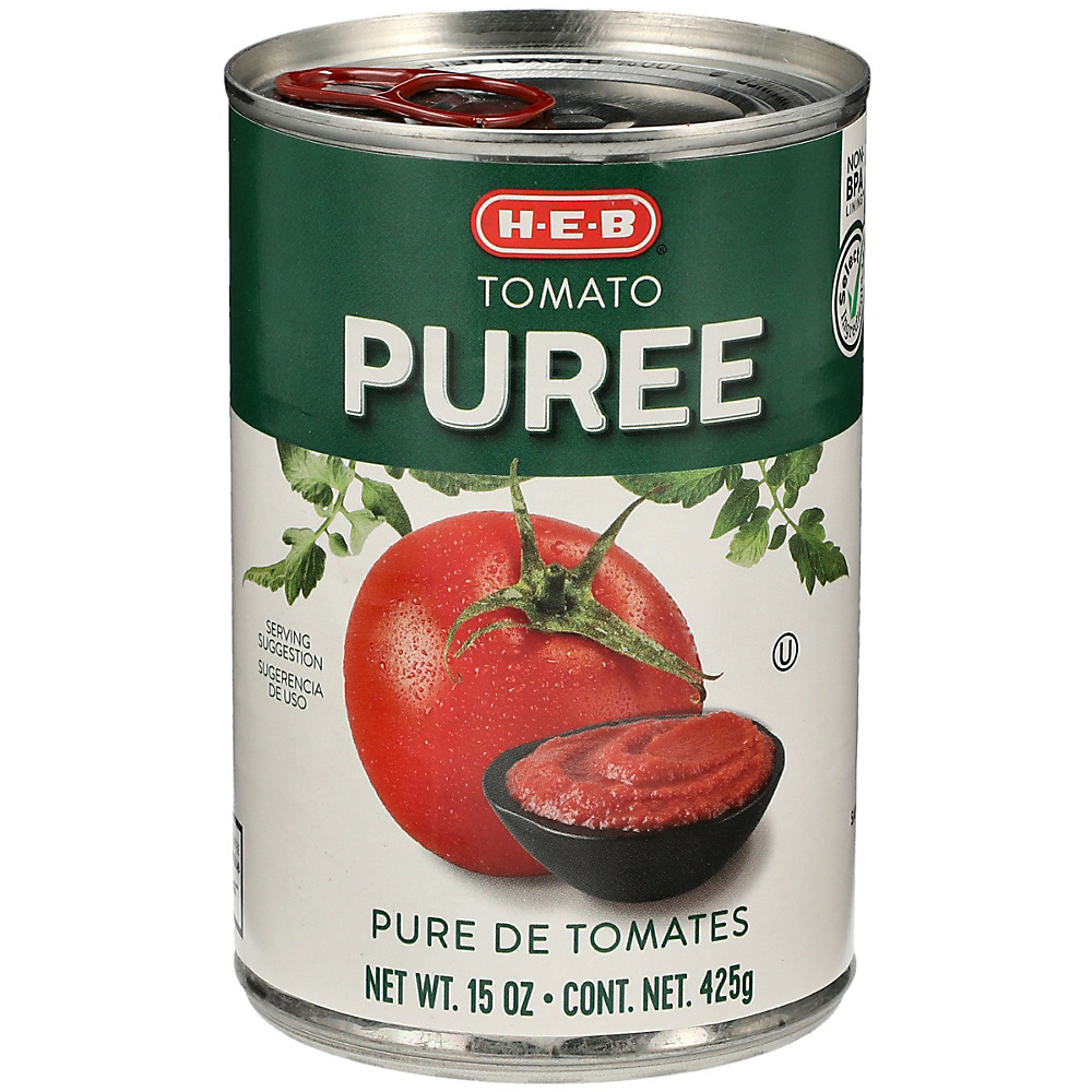Calories in H-E-B Select Ingredients Tomato Puree, 15 oz