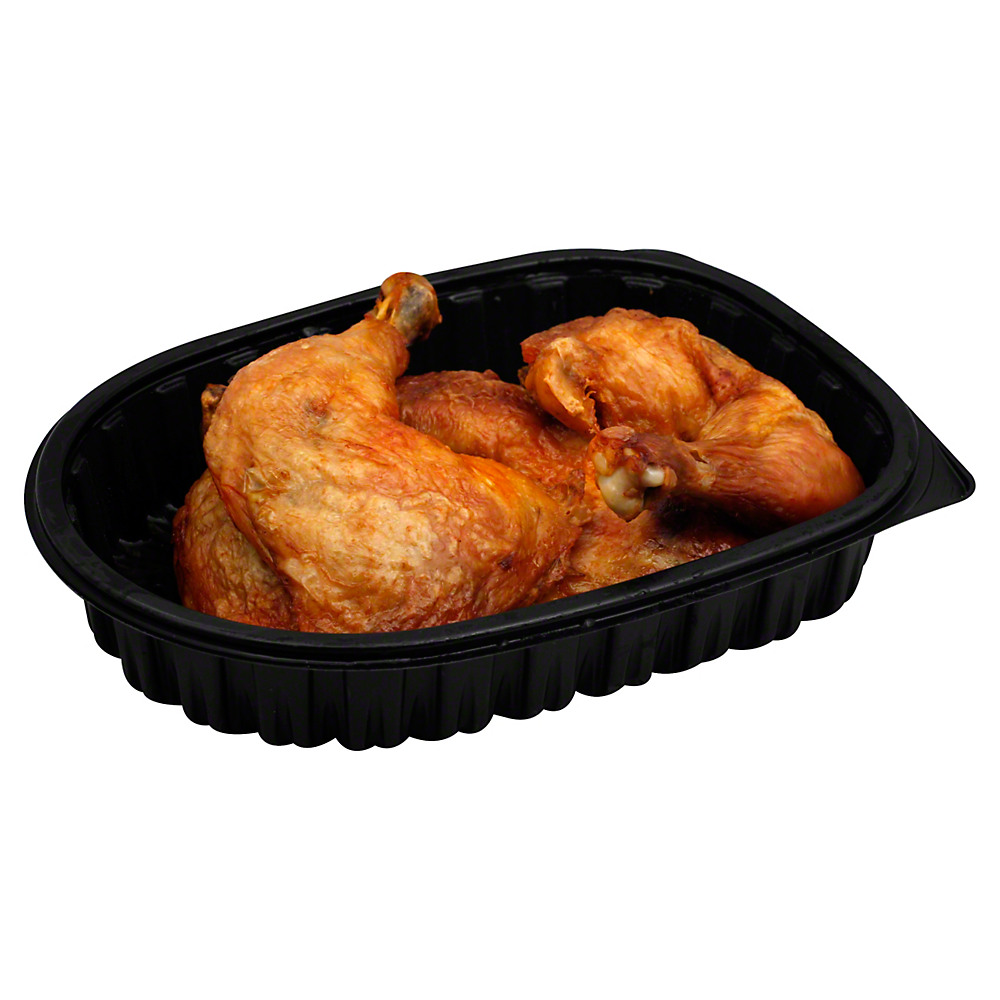 Calories in Hill Country Fare Chicken Leg Quarters Mesquite BBQ, 4 ct