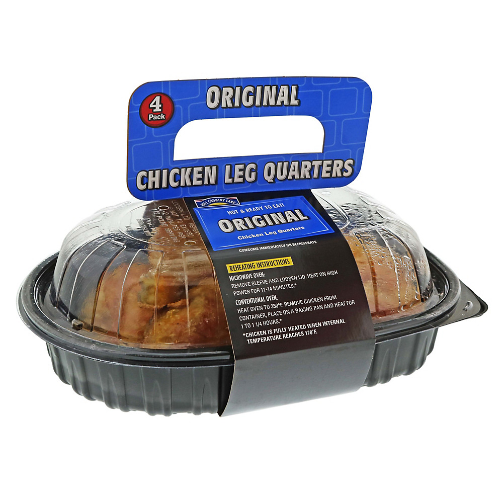 Calories in Hill Country Fare Original Chicken Leg Quarters, 4 ct