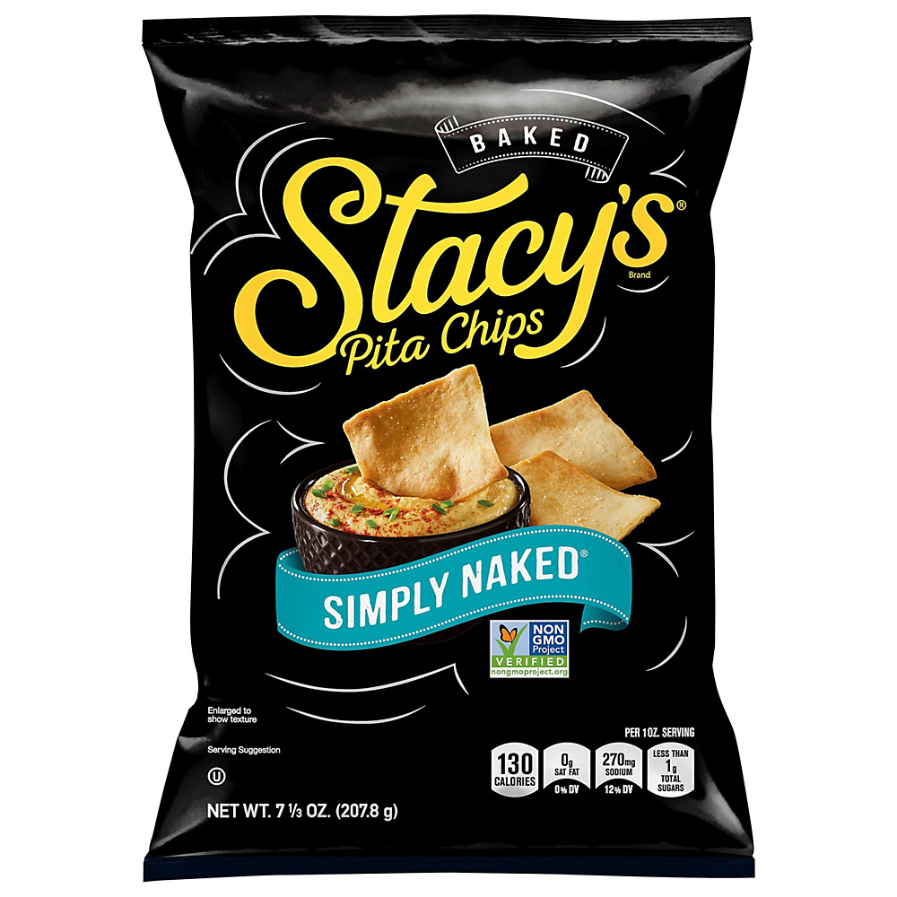 Calories in Stacy's Simply Naked Pita Chips, 7.33 oz