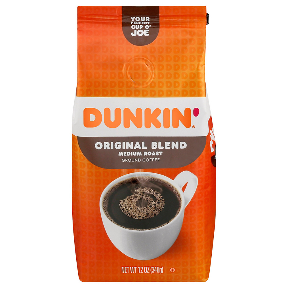 Calories in Dunkin' Donuts Ground Original Blend Medium Roast Ground Coffee, 12 oz
