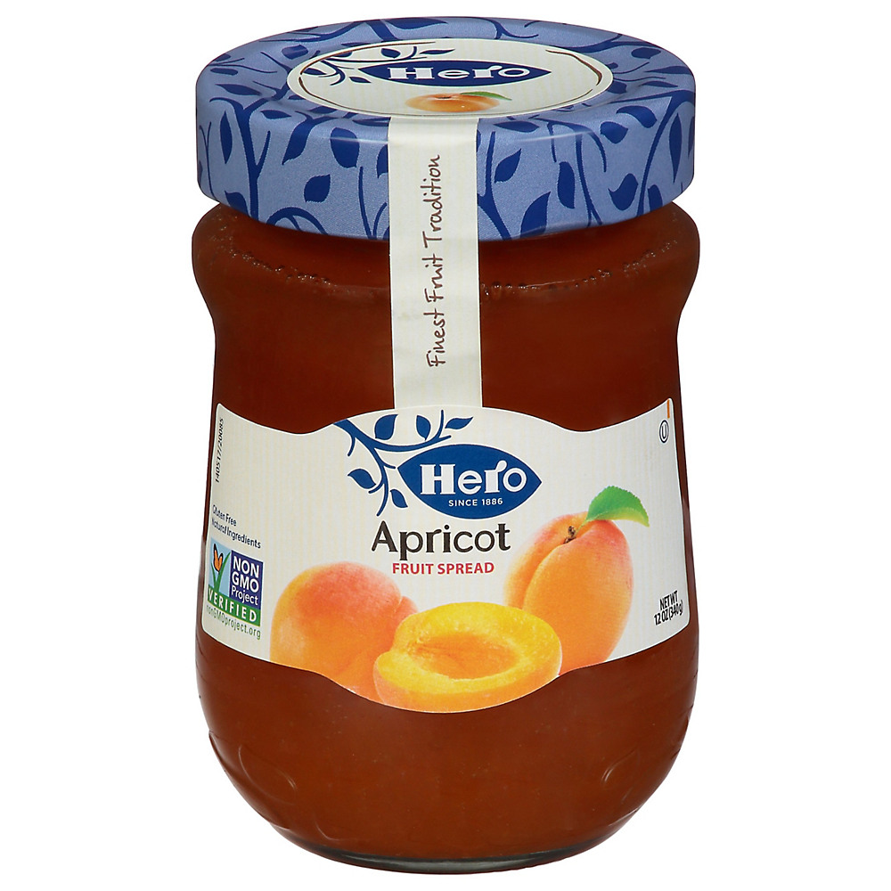 Calories in Hero Apricot Fruit Spread, 12 oz
