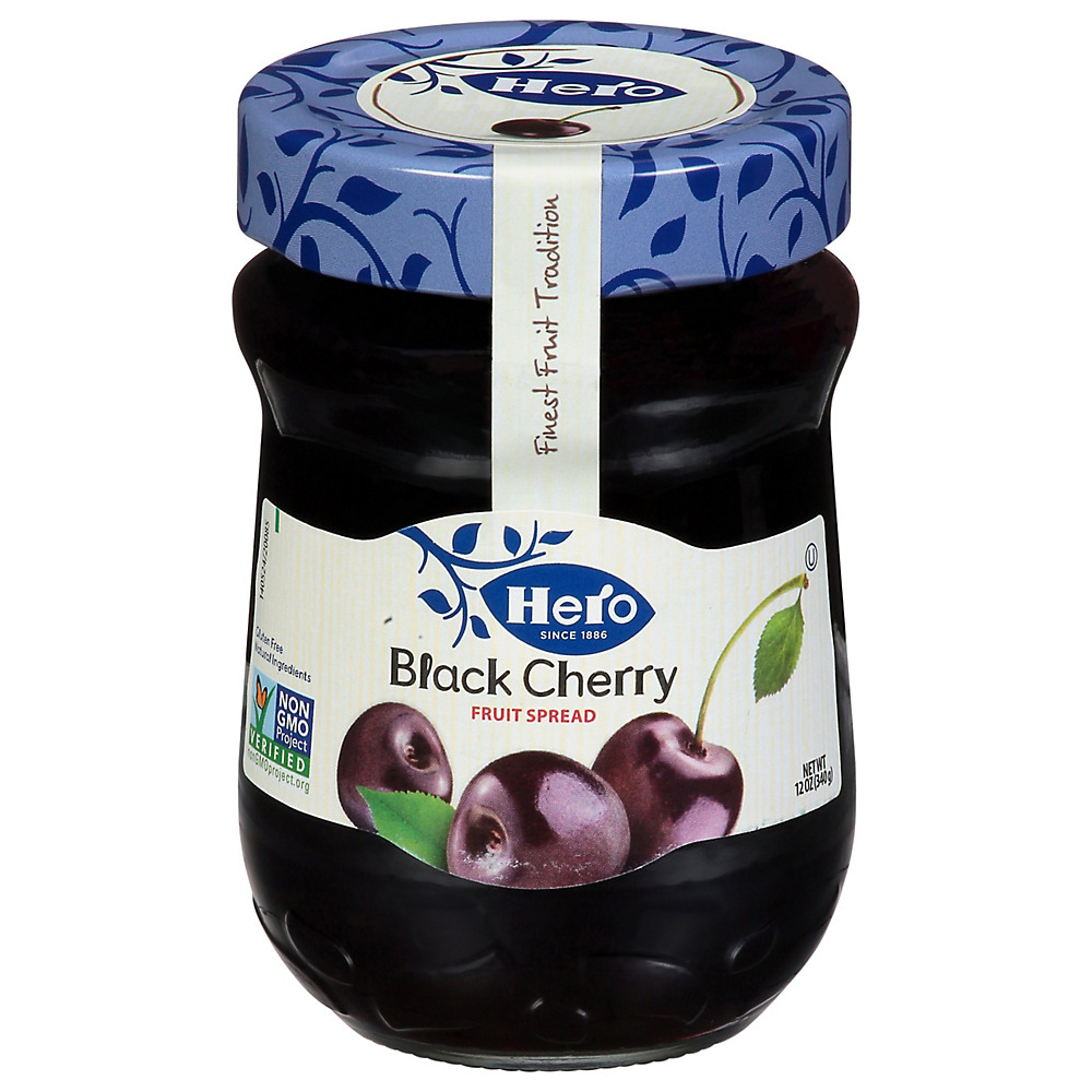 Calories in Hero Premium Black Cherry Fruit Spread, 12 oz