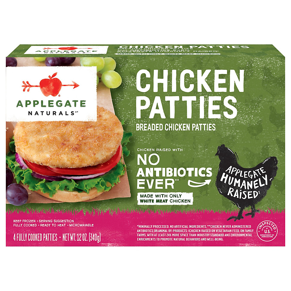 Calories in Applegate Naturals Chicken Patties , 4 ct