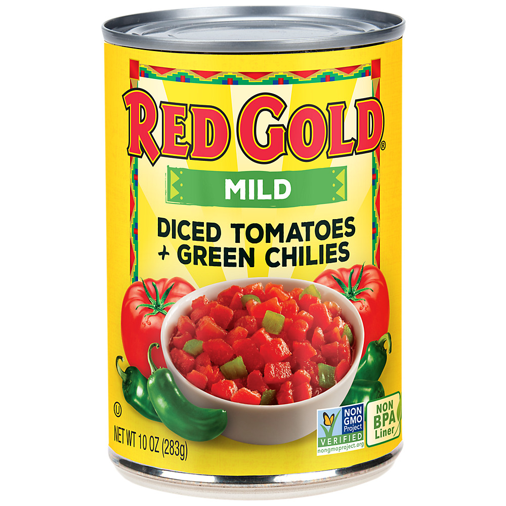 Calories in Red Gold Mild Diced Tomatoes & Chilies, 10 oz