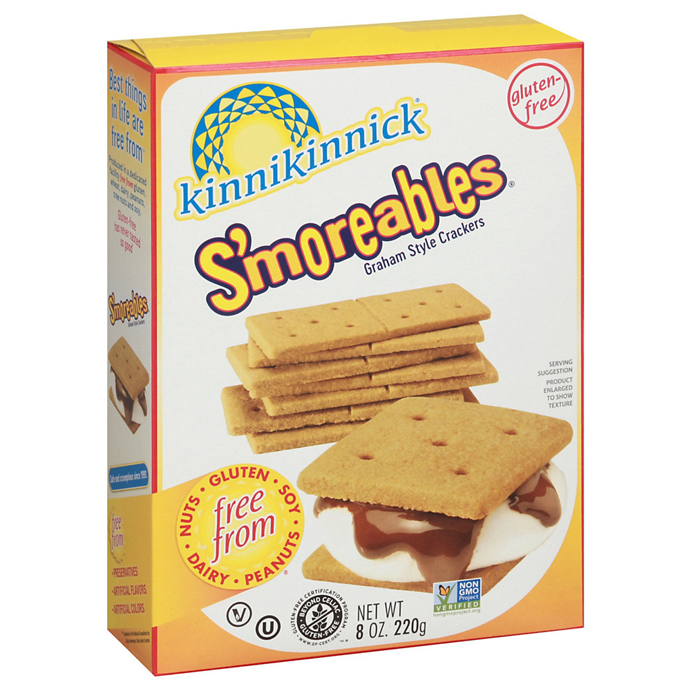 Calories in Kinnikinnick Foods S'moreables Graham Style Crackers, 8 oz