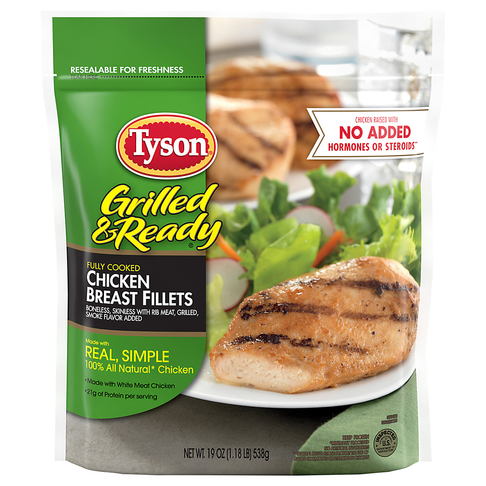 Calories in Tyson Grilled And Ready Grilled And Ready Chicken Breast Fillets , 19 oz