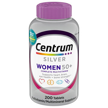 Centrum Silver Women 50+ Multivitamin Tablets, 200 ct