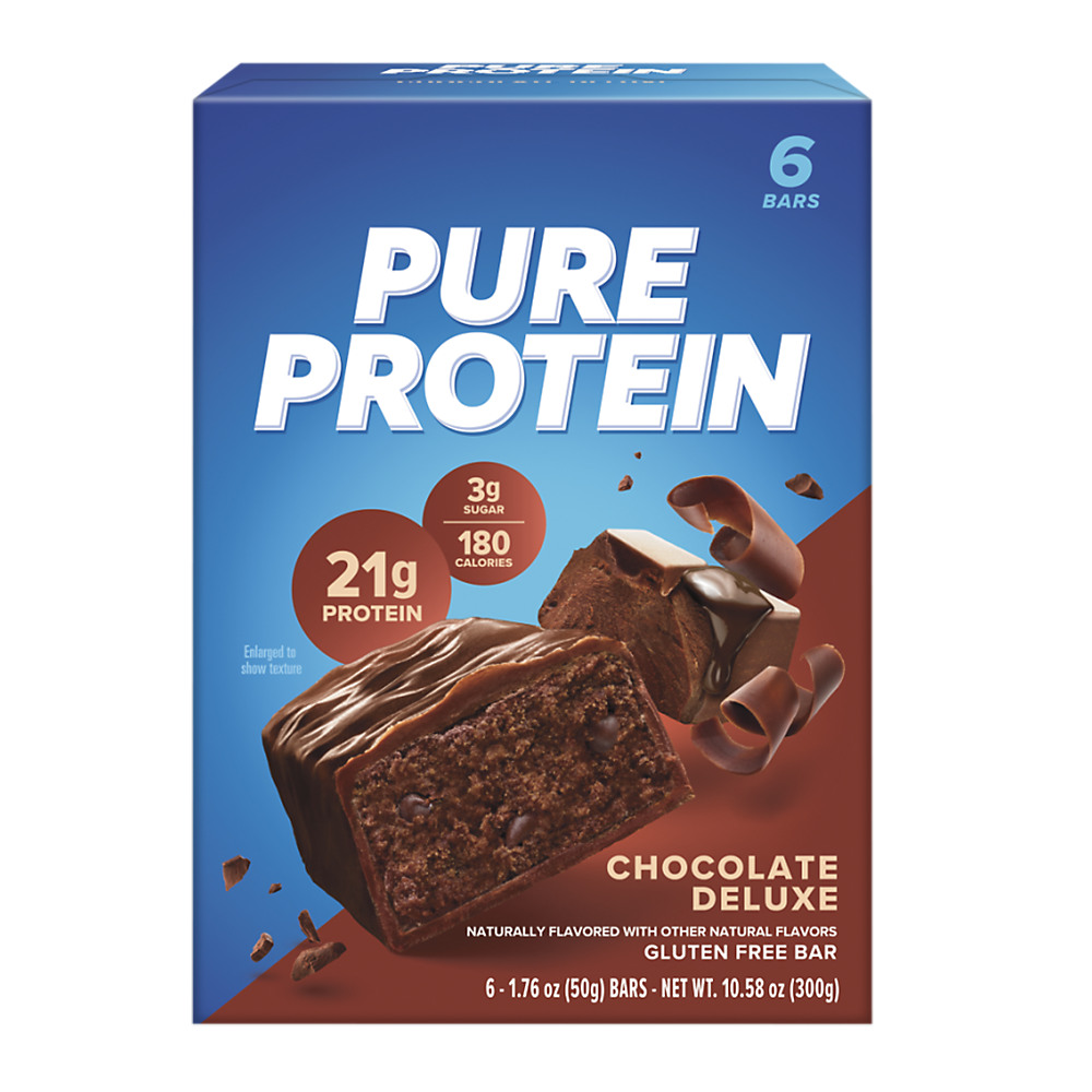 Calories in Pure Protein Chocolate Deluxe Protein Bars Value Pack, 6 ct