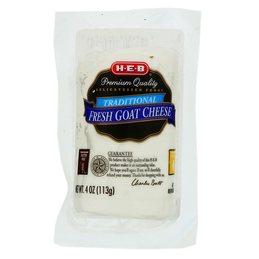 Calories in H-E-B Traditional Fresh Goat Cheese, 4 oz