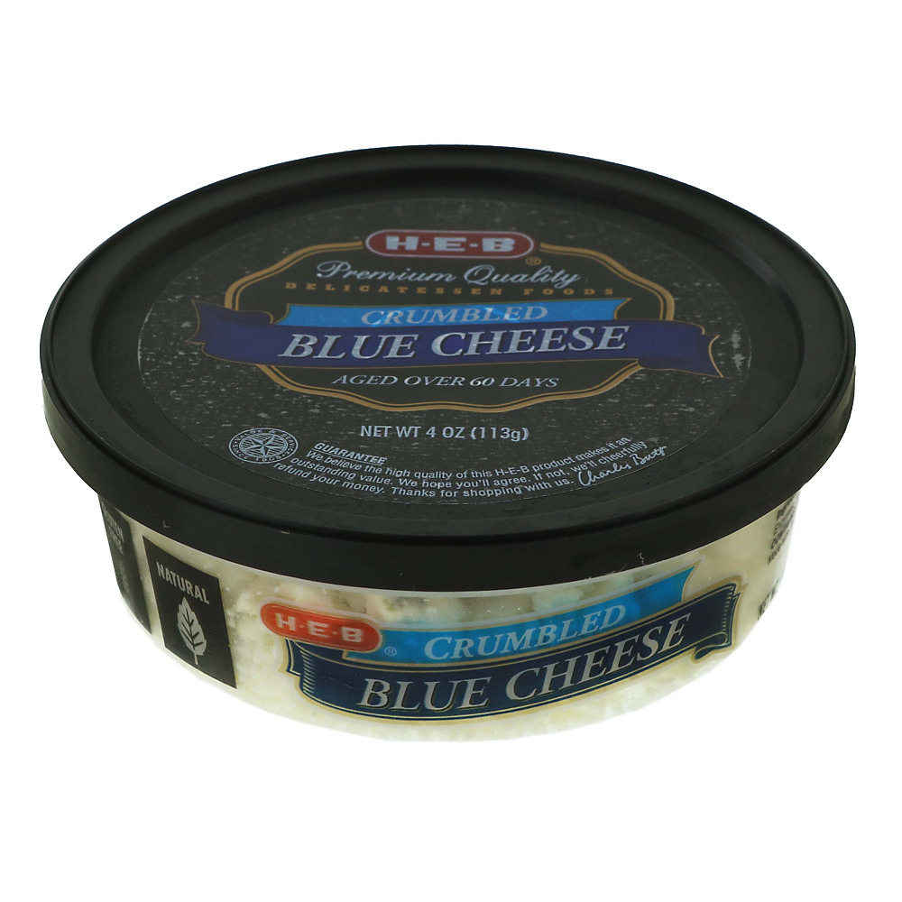 Calories in H-E-B Delicatessen Foods Crumbled Blue Cheese, 4 oz