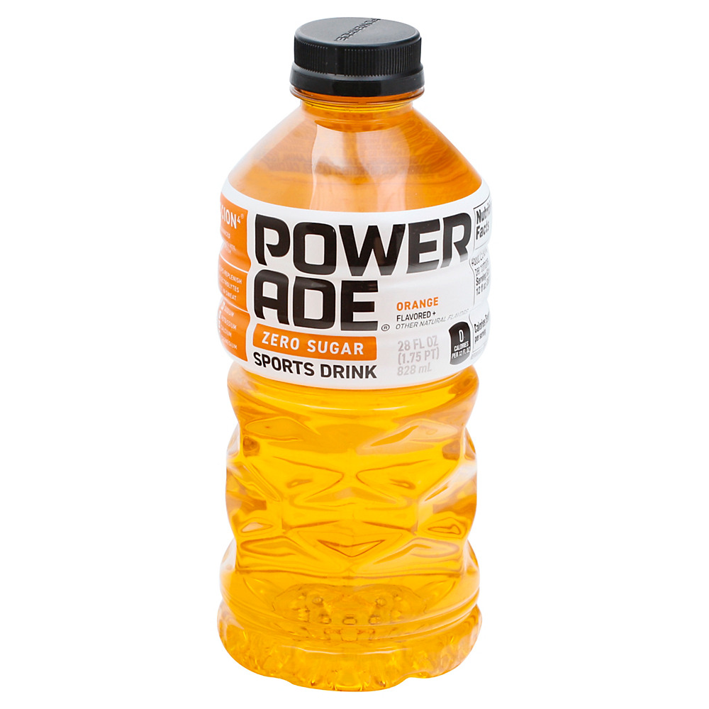 Calories in Powerade Zero Orange Sports Drink, 28 oz