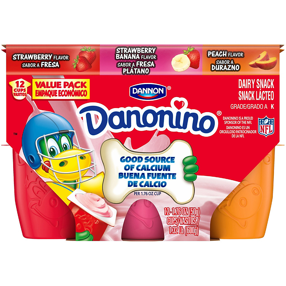Calories in Dannon Danonino Dairy Snack Variety Pack, 12 ct