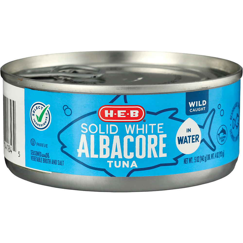 Calories in H-E-B Premium White Meat Albacore Tuna in Water, 5 oz