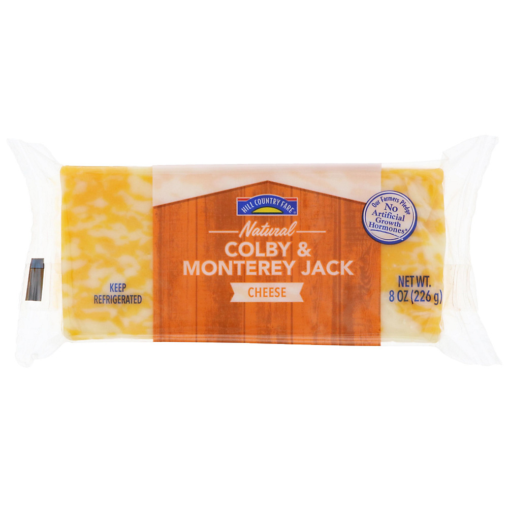 Calories in Hill Country Fare Colby Jack Cheese, 8 oz