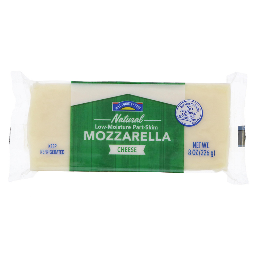 Calories in Hill Country Fare Mozzarella Cheese, 8 oz