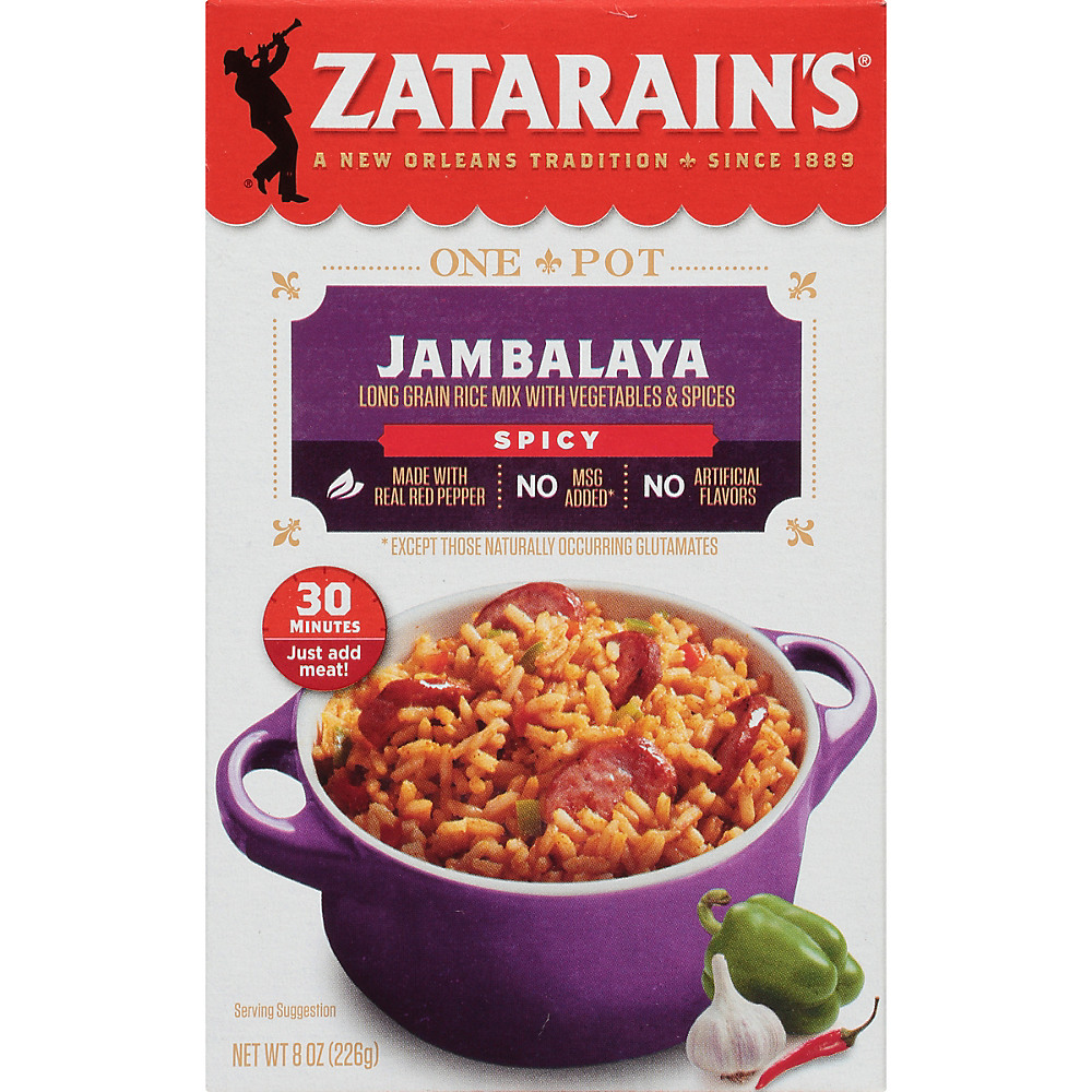 Calories in Zatarain's Spicy Jambalaya Rice Dinner Mix, 8 oz
