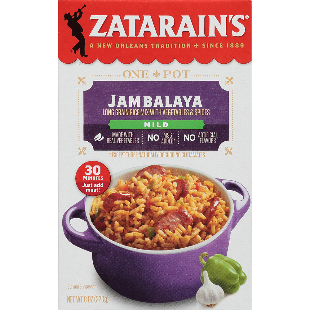 Calories in Zatarain's New Orleans Style Mild Jambalaya Rice Mix, 8 oz