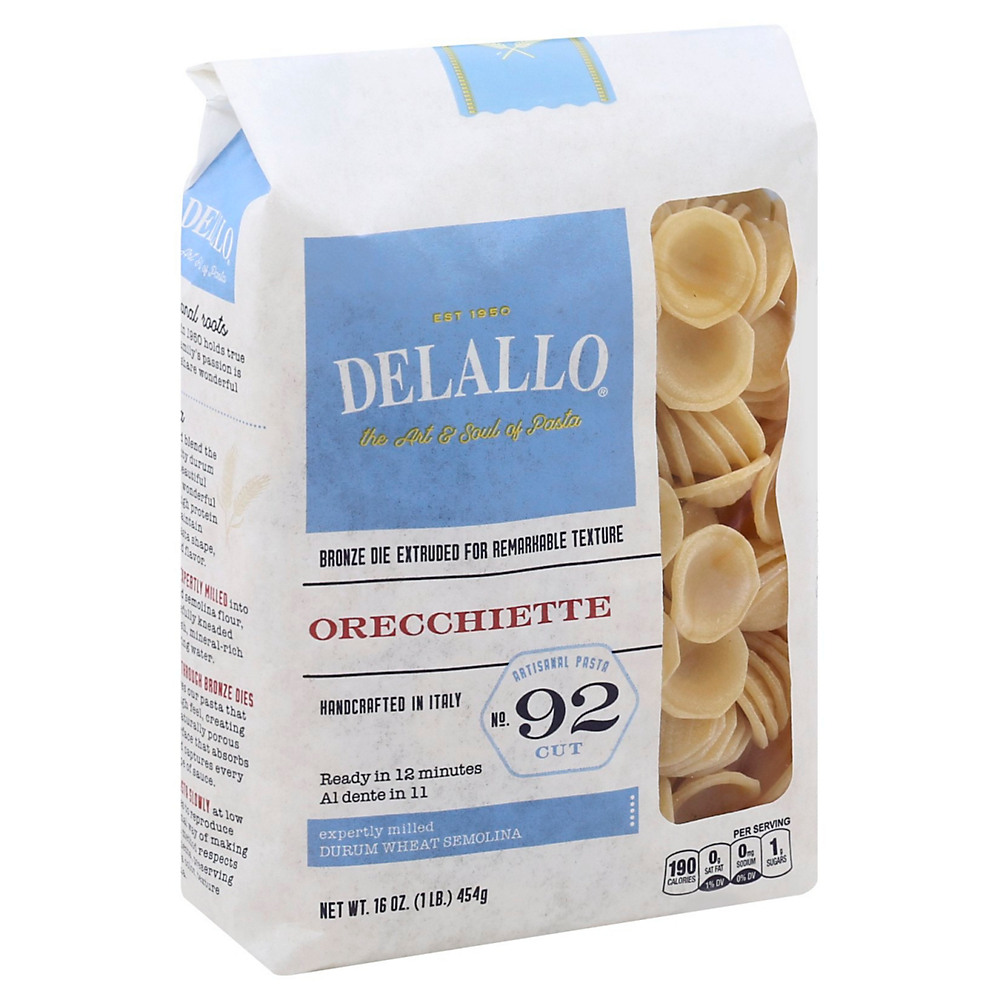 Calories in DeLallo No. 92 Orecchiette, 16 oz