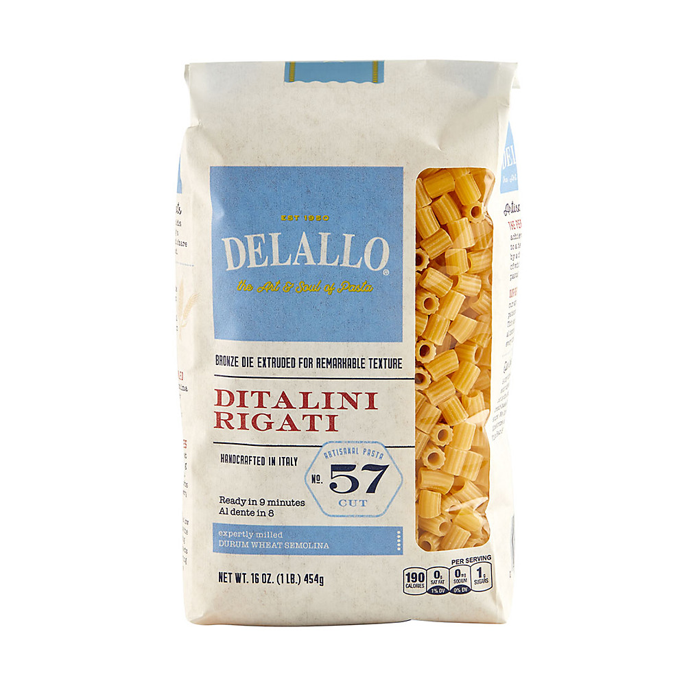 Calories in DeLallo No. 57 Ditalini Rigati, 16 oz