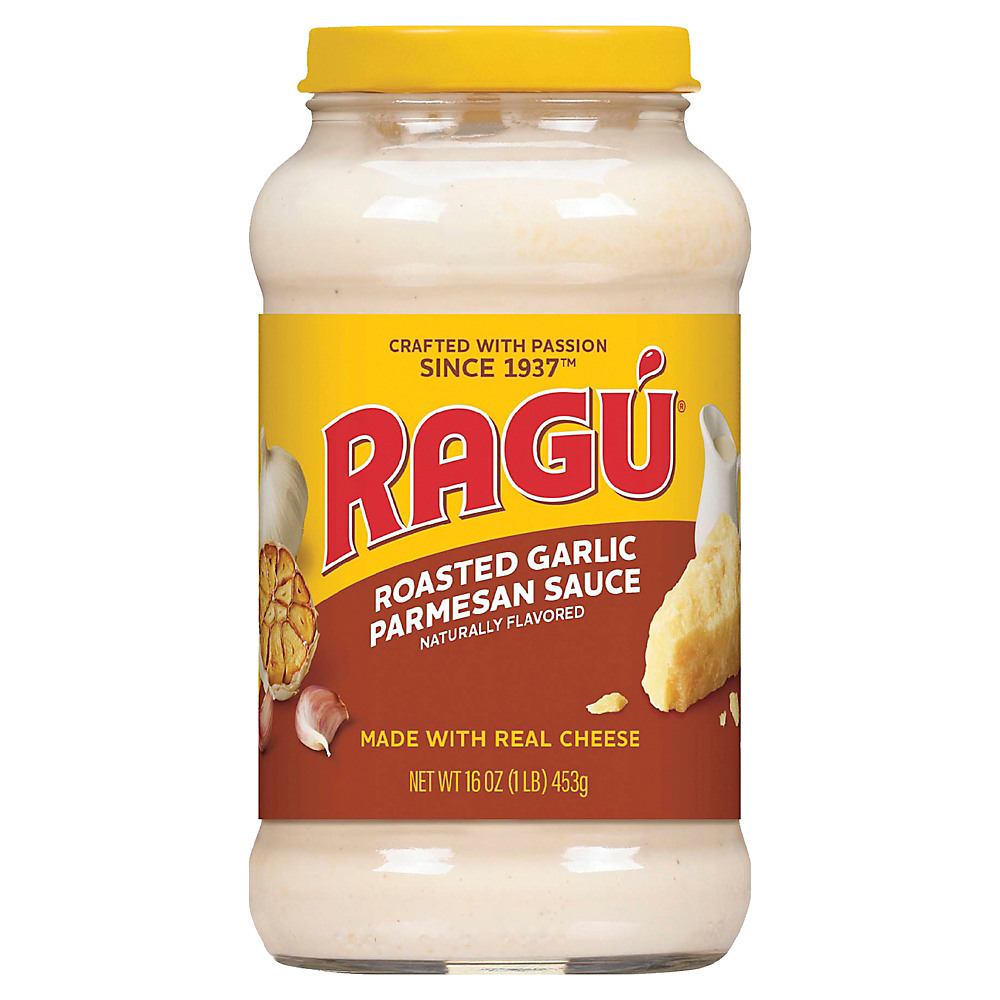 Calories in Ragu Cheesy Roasted Garlic Parmesan Pasta Sauce, 16 oz