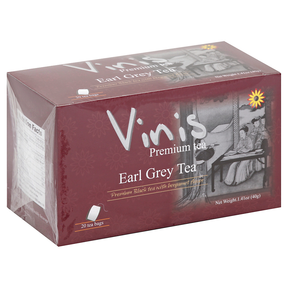 Calories in Vinis Earl Grey Tea Bags, 20 ct