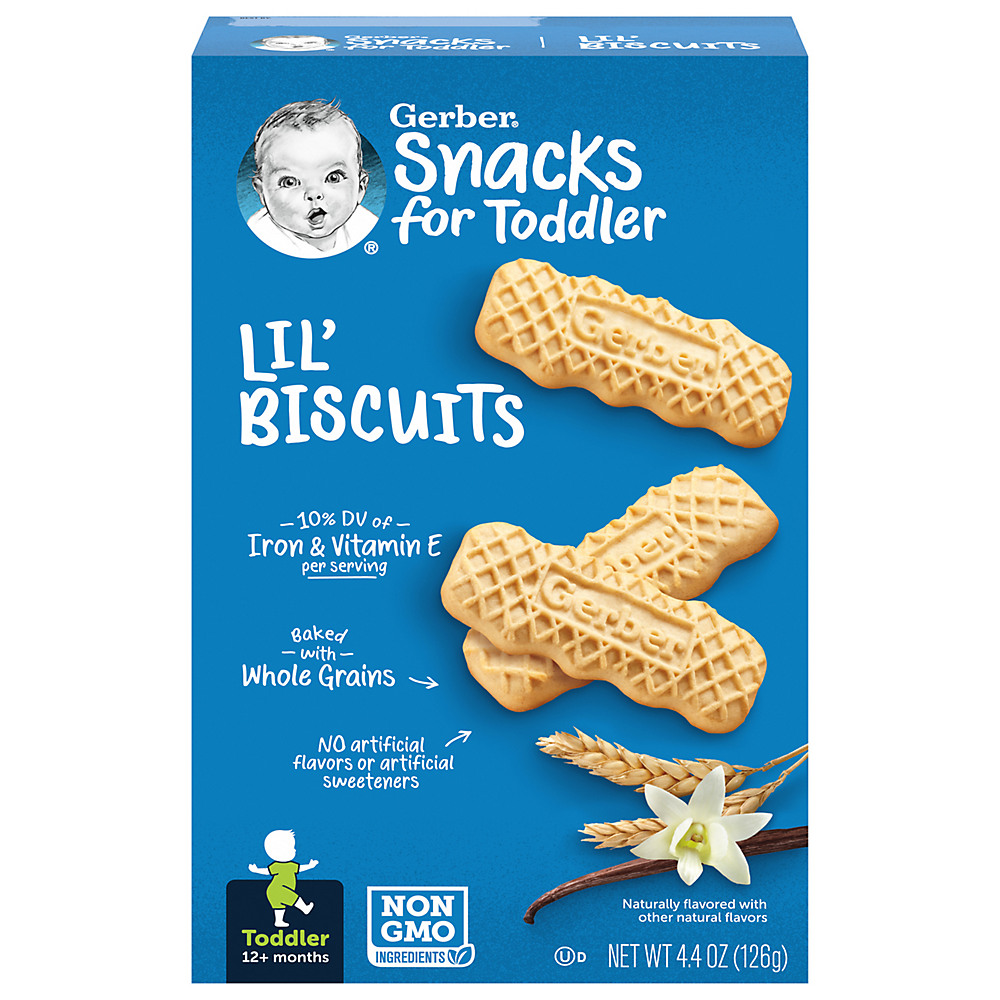 Calories in Gerber Lil' Biscuits Vanilla Wheat, 4.44 oz