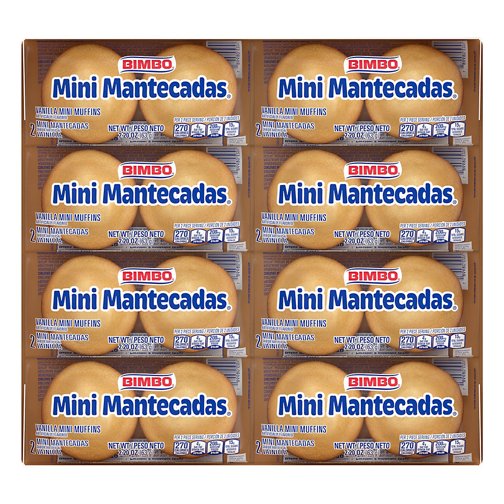 Calories in Bimbo Mini Mantecadas Multi Pack, 8 ct