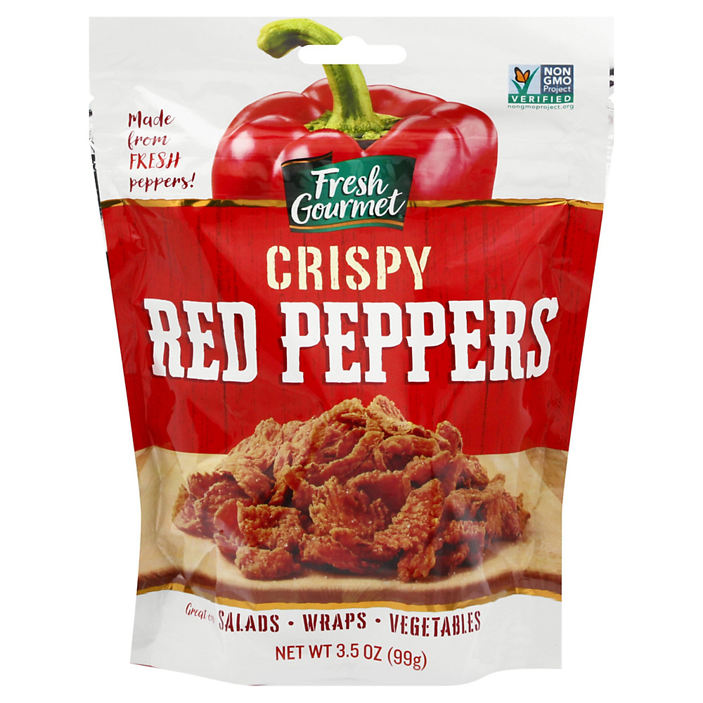 Calories in Fresh Gourmet Crispy Red Peppers Lightly Salted, 3.5 oz