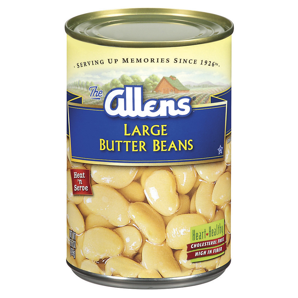 Calories in Allens Large Butter Beans, 15.5 oz