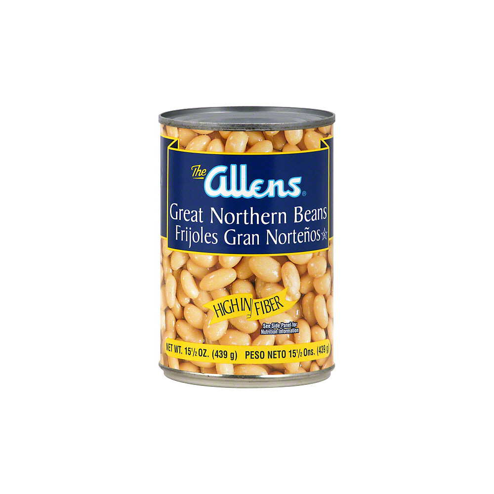 Calories in Allens Great Northern Beans, 15.5 oz