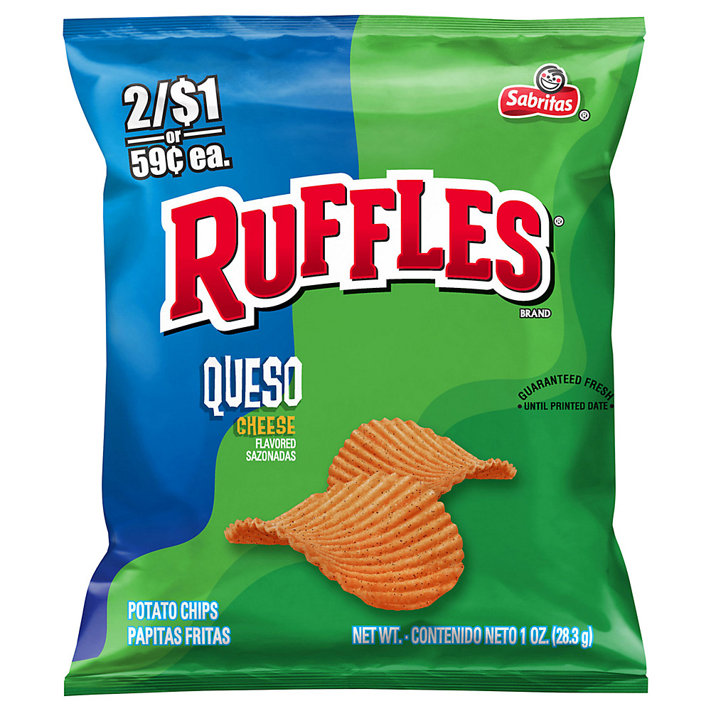 Calories in Ruffles Queso Cheese Potato Chips, 1 oz
